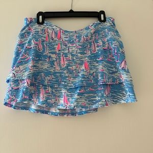 Lilly Pulitzer Luxletic Skort with Lele Sadoughi headband
